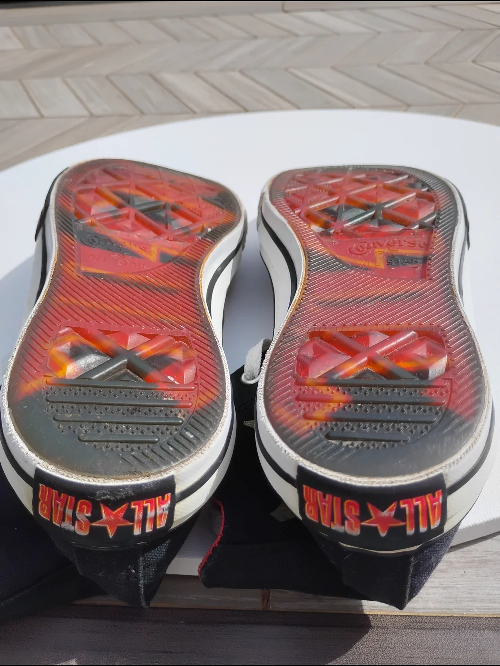 RARE Converse x AC/DC High Top Sneakers Men’s 7 Women’s 9 Vintage 2009 Rock Band - Picture 14 of 16